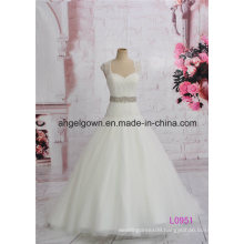 Ivory Long Ball Gown Wedding Princess Dress